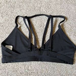Gymshark Minimal Sports Bra - Black -Size S